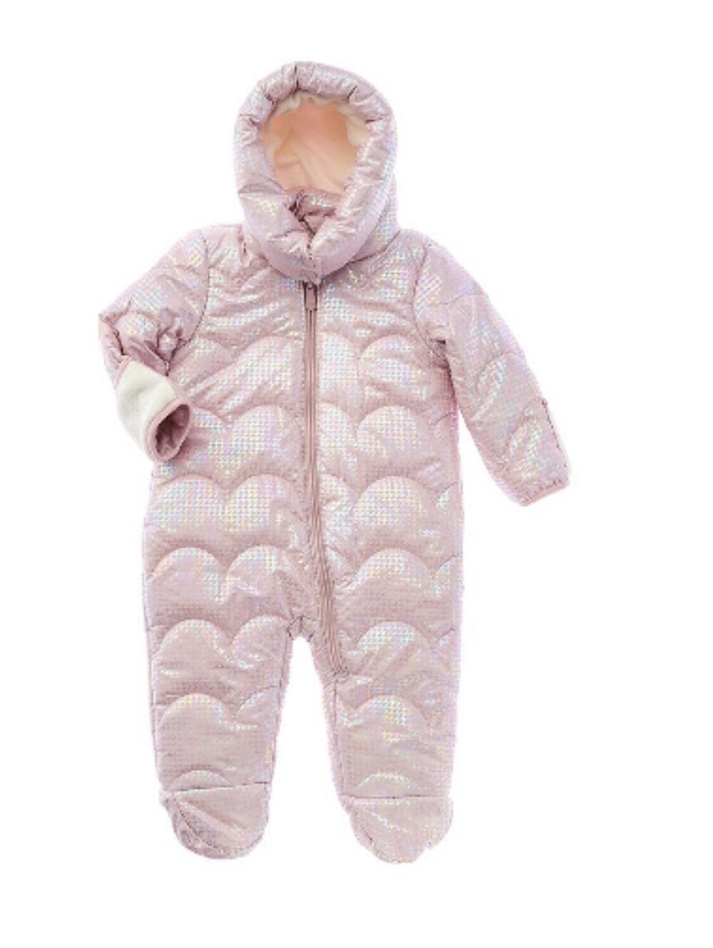 NWT Kensie Girl Purple Iridescent Snowsuit Size 0/3M